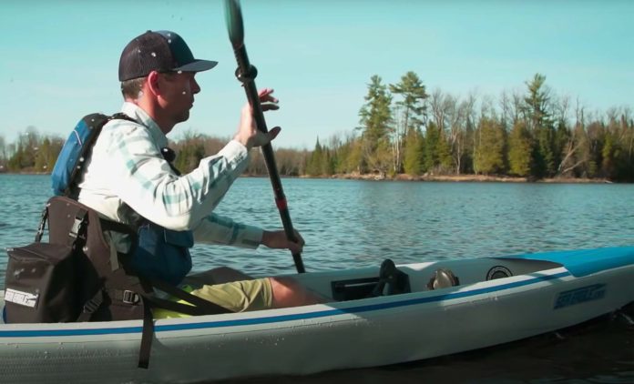ken whiting using the sea eagle portable kayak best in glass kayaks and paddle boards 2021 paddletv kayaking and paddling