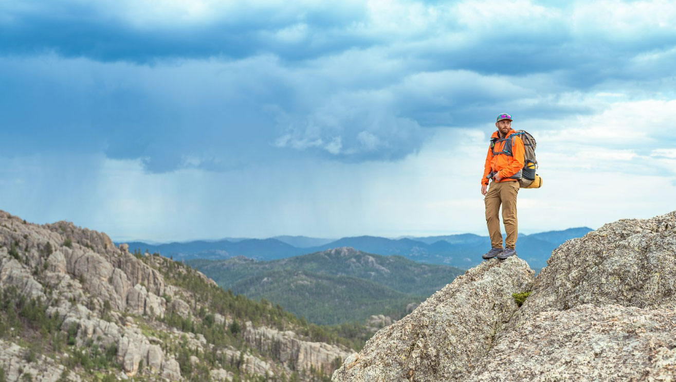 Backpacking  <br />in South Dakota