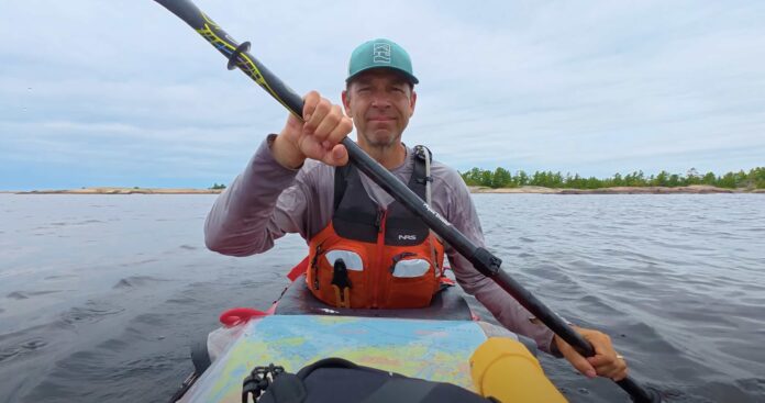 ken whiting kayaking the georgian bay